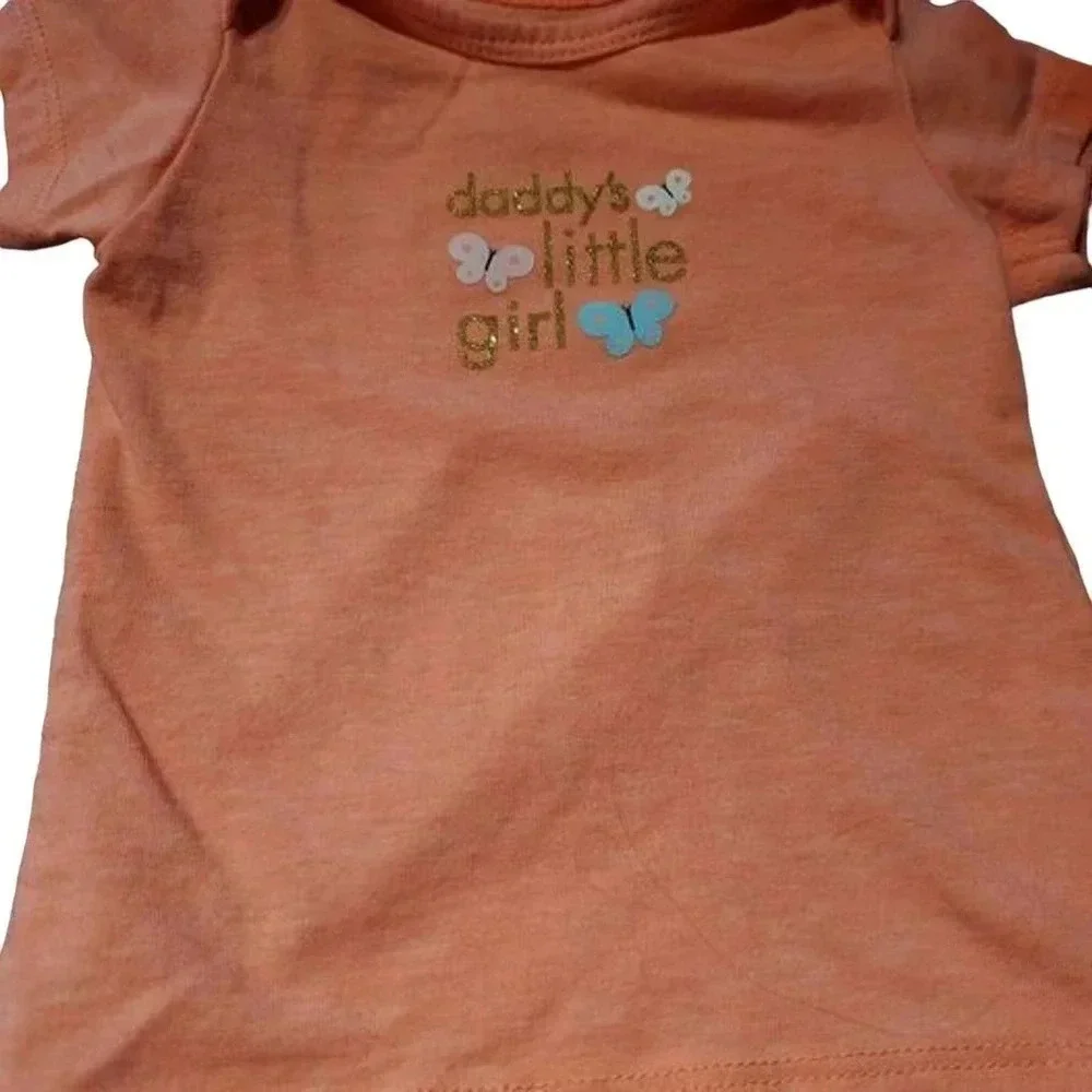 0-3 month Baby Assortment, Baby Shirts, Onepieces, Pants, Used, 9 pieces